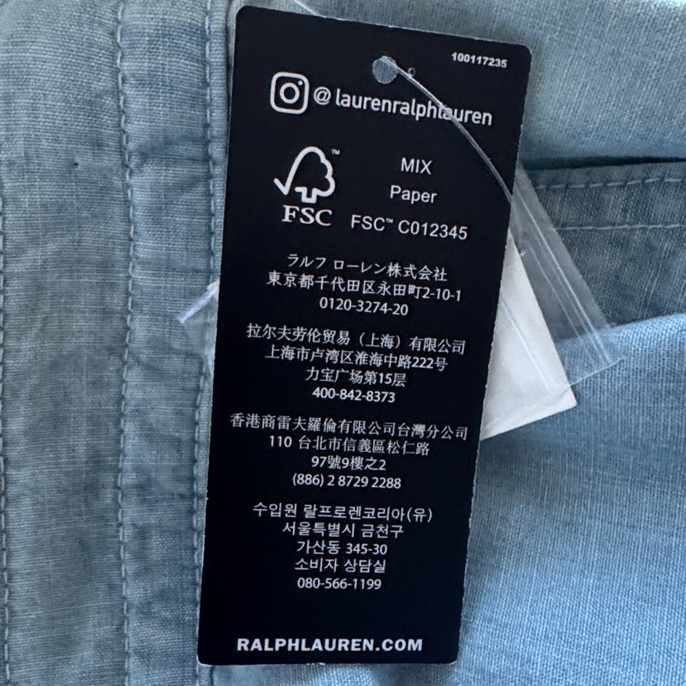 Ralph Lauren Sky Blue Wide Leg Pants - Picture 6 of 6